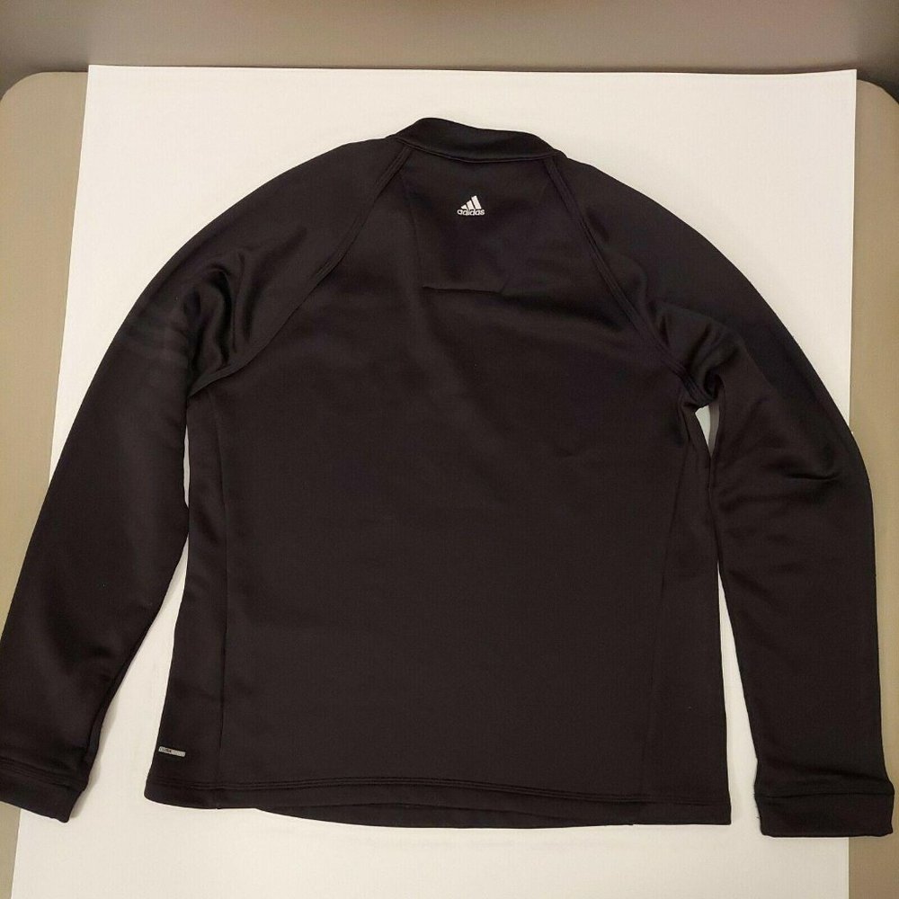 ADIDAS Climawarm Womens Med Black 1/4 Zip Shirt - Picture 5 of 8